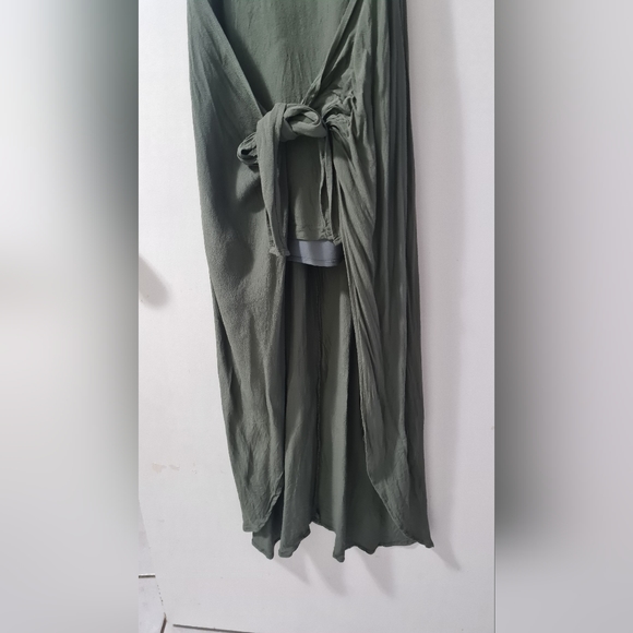 Beautiful dress olive green - Picture 5 of 11